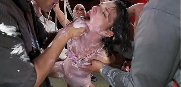 trendsBabe smeared with food in public bdsm